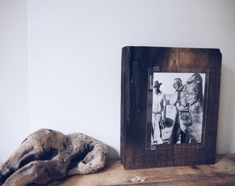 Bespoke handmade photoframes - made from unique pieces reclaimed wood , driftwood and Sea Defences - one of a kind - handcrafted - natural