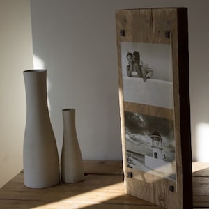 Frame for wedding photos - Wedding registry - reclaimed wood - bespoke - one of a kind - handmade wedding photo frame - unique