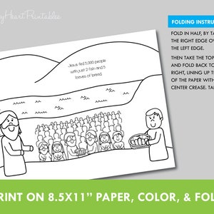 Feeding the 5,000 Folding Surprise Bible Craft - Etsy