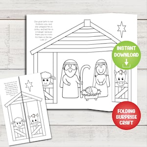 Nativity Folding Surprise Craft