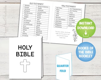 Books of the Bible Printable Booklet