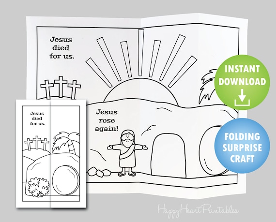 Easter Empty Tomb Folding Surprise Craft - Etsy