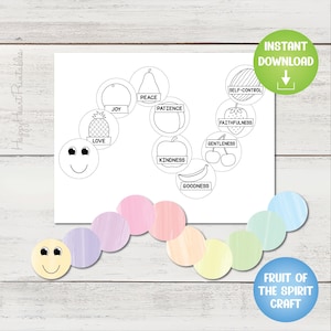 Fruit of the Spirit Caterpillar Craft