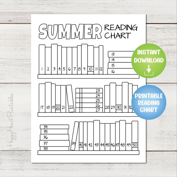 Printable Summer Reading Chart