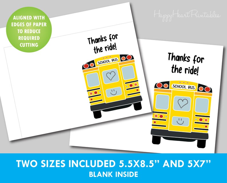 Bus Driver Appreciation Card - Etsy