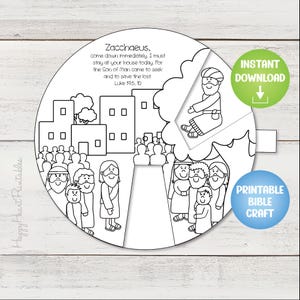Zachäus Printable Craft