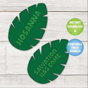 Printable Palm Branch Coloring Craft