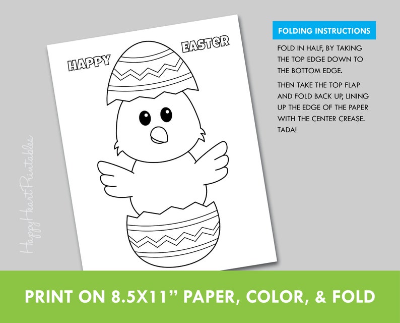 Easter Egg Folding Surprise Craft Etsy