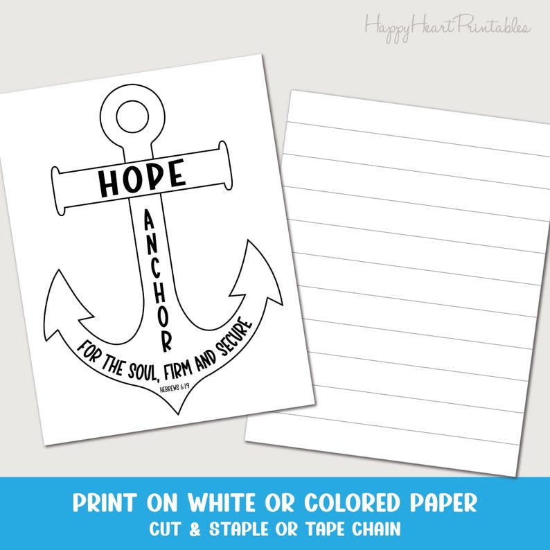Anchor for the Soul Bible Craft - Etsy