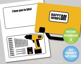 Drill Set Father's Day Printable Card