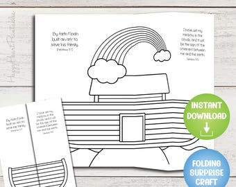Noah's Ark Folding Surprise Bible Craft