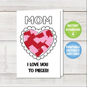 Tarjeta "Te amo hasta los huesos" del Día de la Madre
