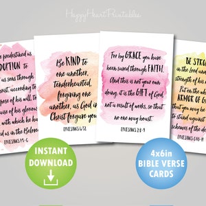 Scripture Cards - Ephesians Printable Verses