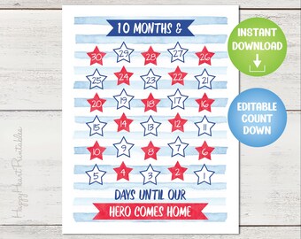 Printable Deployment Countdown