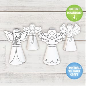 Angeli di carta 3D stampabili