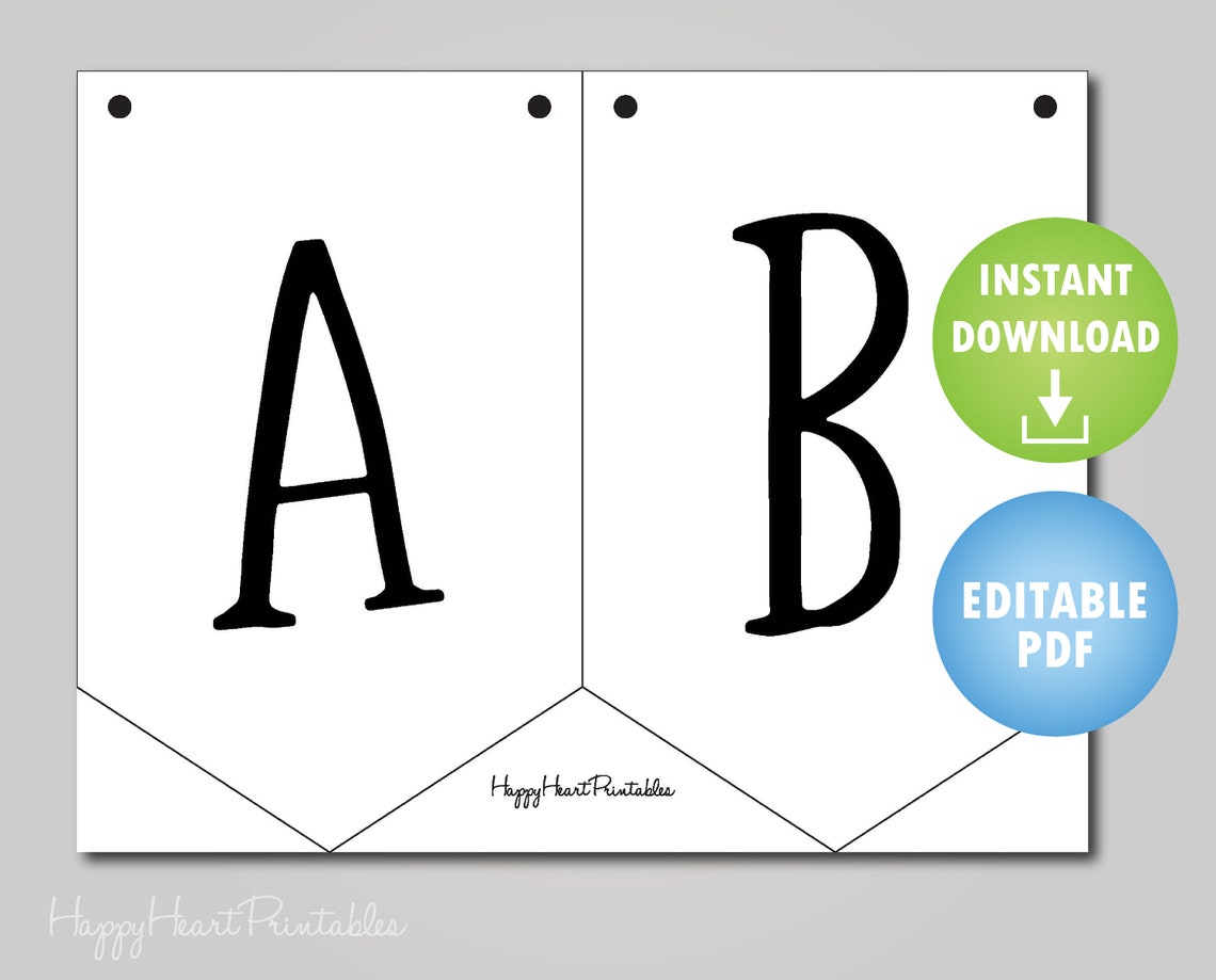 Editable Pennant Banner Pattern Printable Banner Template Etsy Editable Pennant Banner Pattern Printable Banner Template Etsy