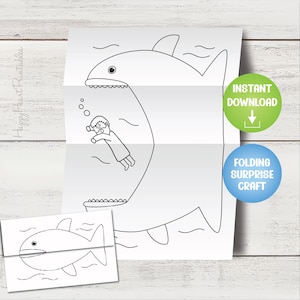 Jonah and the Big Fish Folding Surprise Bible Craft