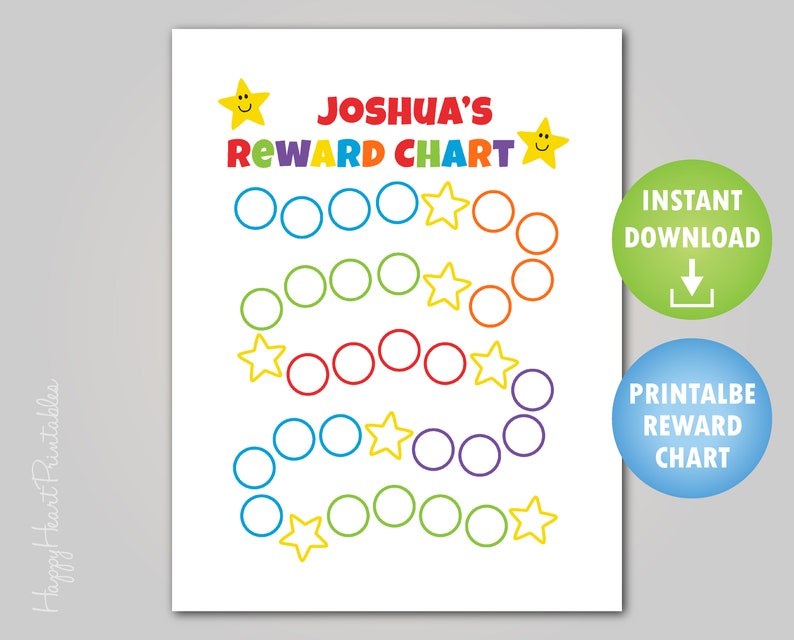 Printable Reward Chart - Etsy