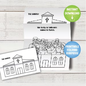 Manualidad de la Biblia plegable sorpresa de la iglesia