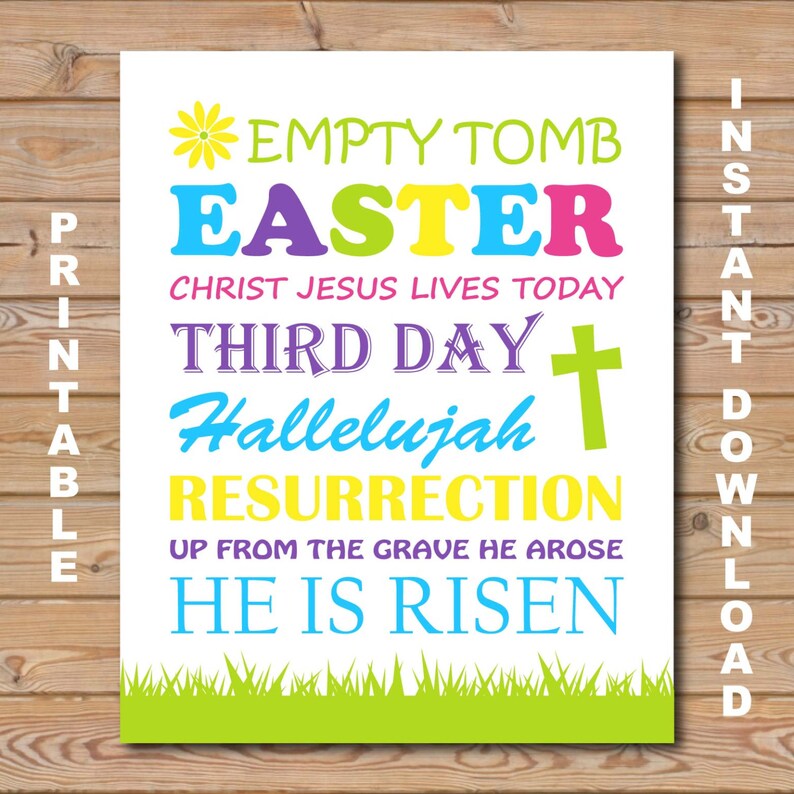 Easter Decor Printable 8x10 Instant Download - Etsy