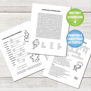 Printable Christmas Activity Sheets