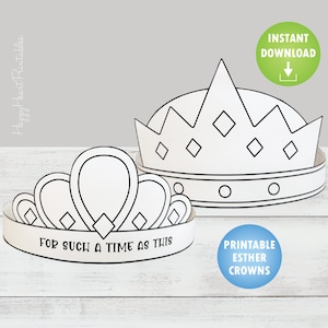 Printable Queen Esther Crown - Etsy