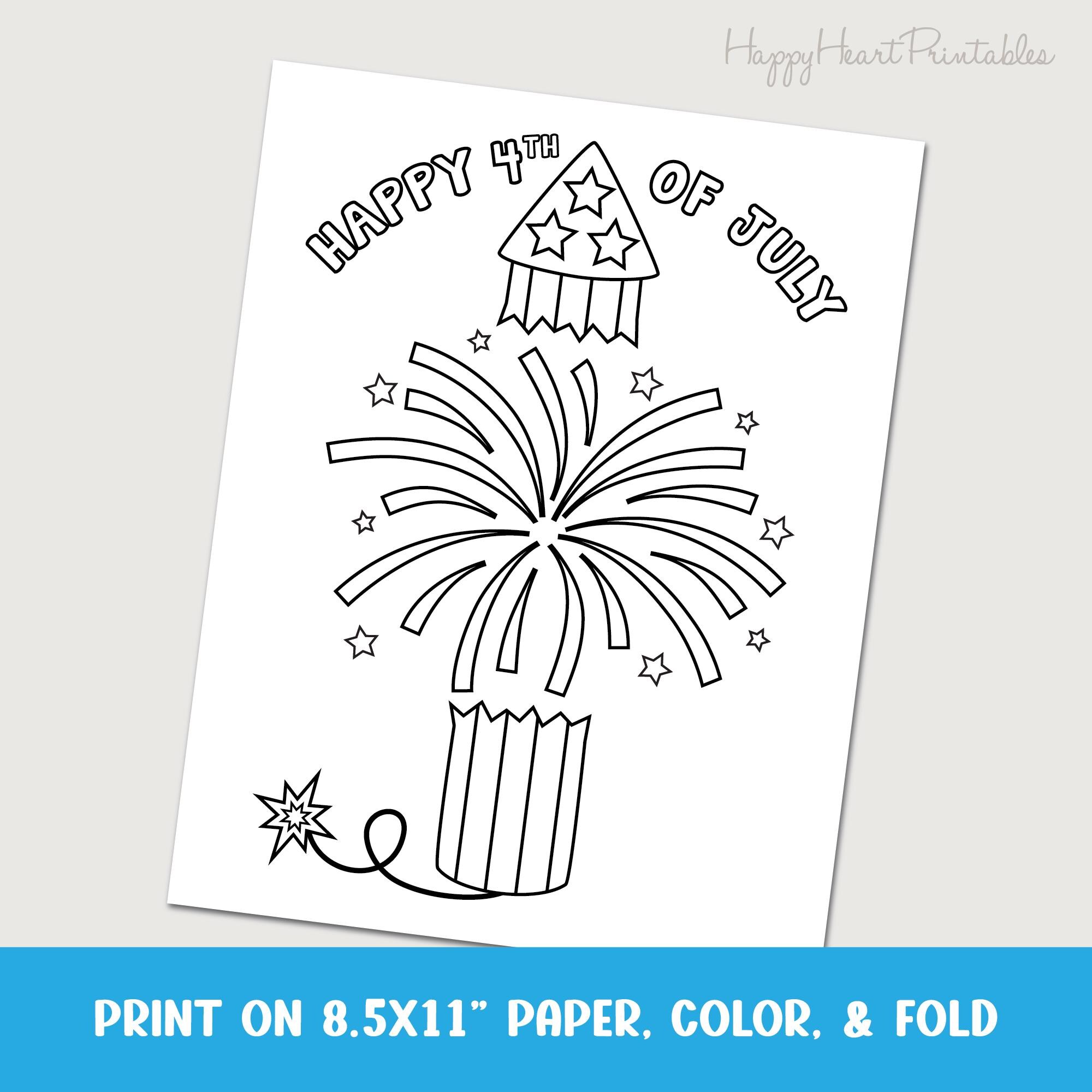 Firework Folding Surprise Craft - Etsy