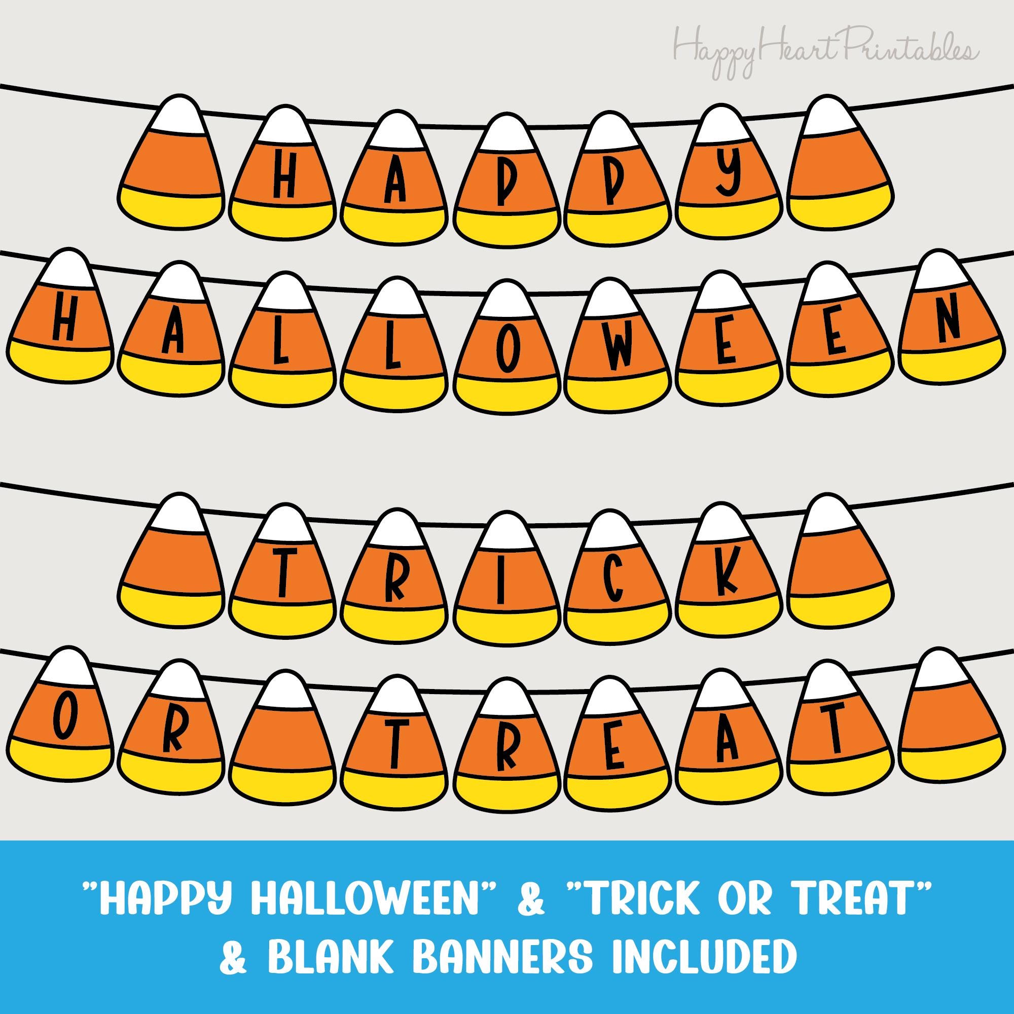 Printable Candy Corn Banner - Etsy
