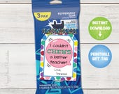 Teacher Appreciation Gift Tag - Printable Gift Tag for Gum