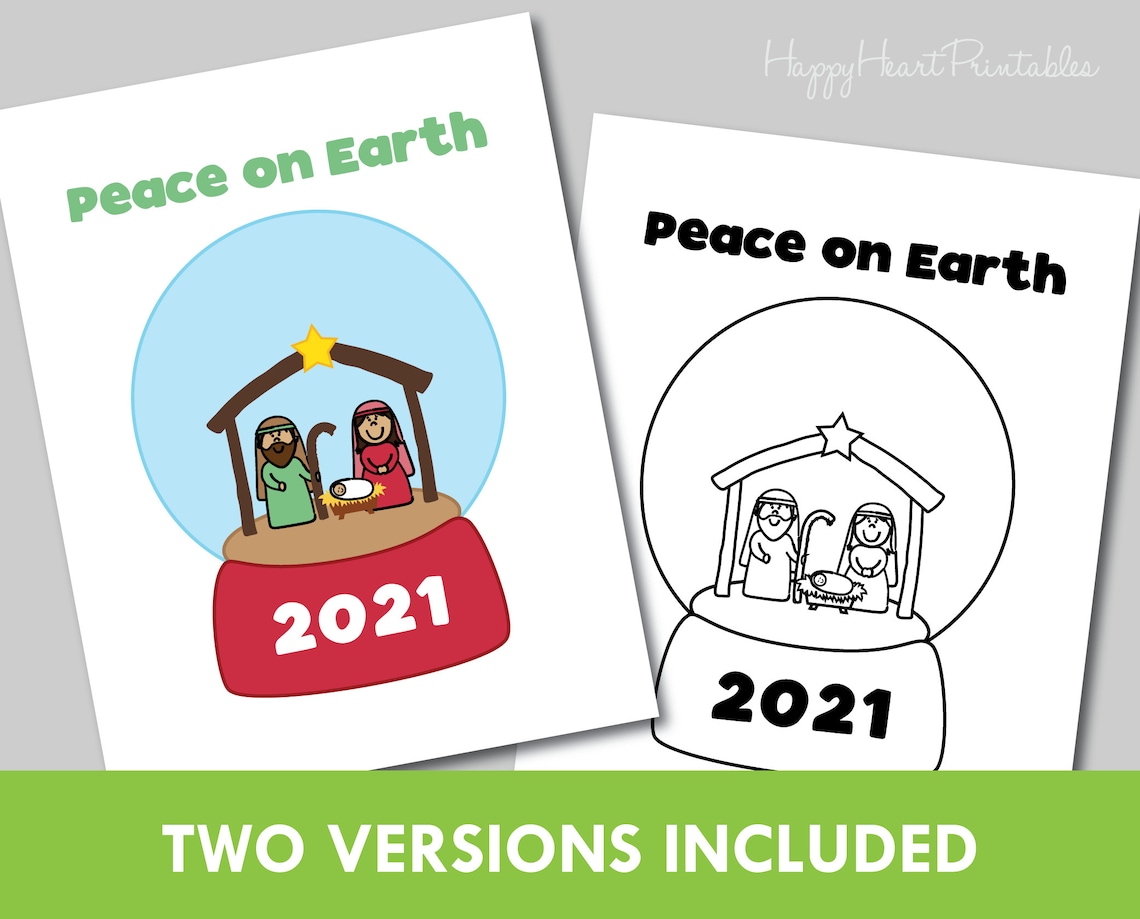 Nativity Snow Globe Fingerprint Craft Fingerprint Christmas Etsy