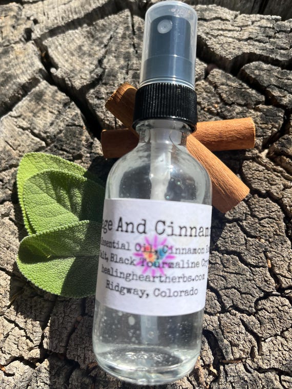 Sage And Cinnamon Crystal Aromatherapy Spray