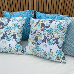 Outdoor Cushion Covers - UV Proof - Water Repellent- Garden Decor - Garden Cushion - Handmade - Weatherproof Decor - Outdoor Decor