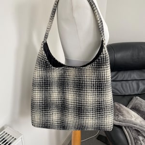 Shoulder tote bag - Harris Tweed -
