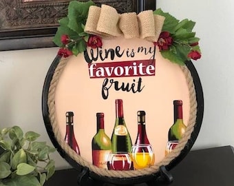 Kitchen decor, Wine decor, home decor, wall decor, table top decor, unique kitchen decor, Decorative plates,