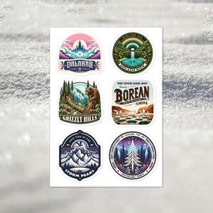 Vintage Northrend Travel Stickers • World Of Warcraft • Stickersheet