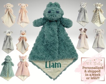 Personalized Animal Lovey, Custom Baby Lovey, Embroidered Lovey, Personalized Security Blanket , Personalized Baby Blankie, Alligator Lovey
