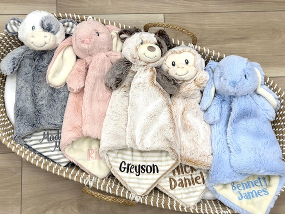 Personalized Animal Lovey • Custom Baby Lovey • Embroidered Lovey • Personalized Baby Blankie • Monogrammed Lovey • Personalized Baby Gift