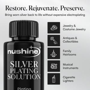 Nushine-verzilveringsoplossing: puur zilver voor messing, koper en brons afbeelding 4