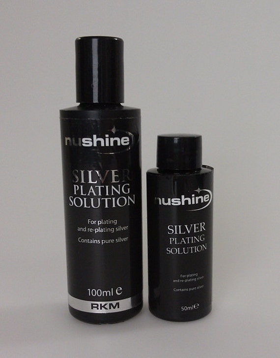 Nushine Silver Plating Solution Permanently Plate PURE SILVER on