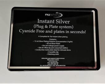 Nushine Instant Silver (Plug & Plate System) - Zestaw do srebrzenia bez cyjanku