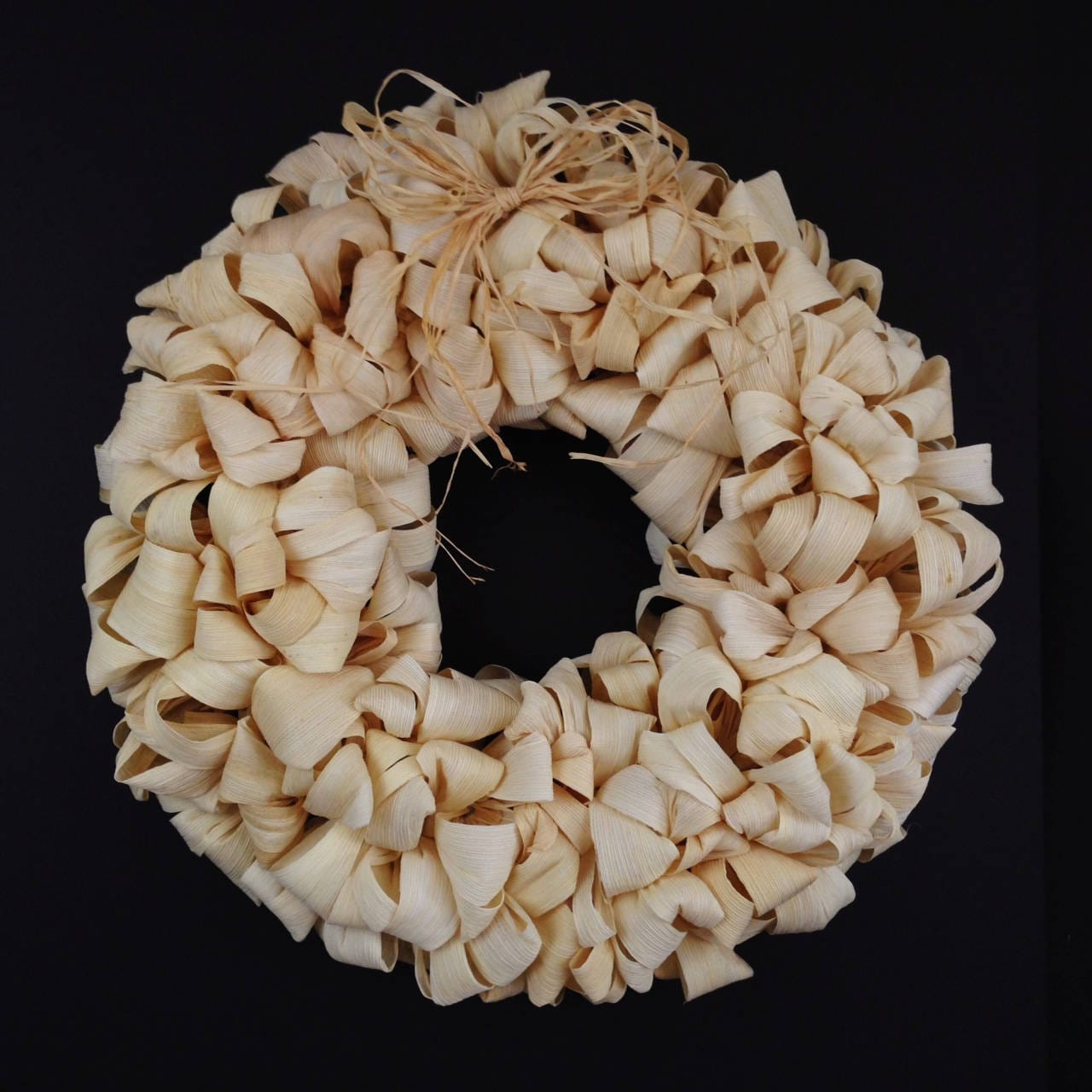 Medium Sized Natural Corn Husk Wreath Corn Shuck Wreath Etsy