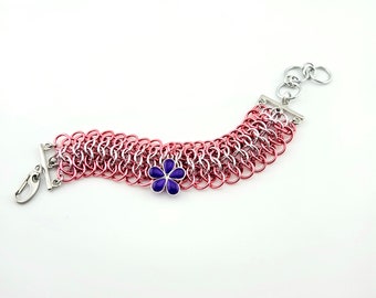 Sapphic Pride Koi Scale Wide Bracelet