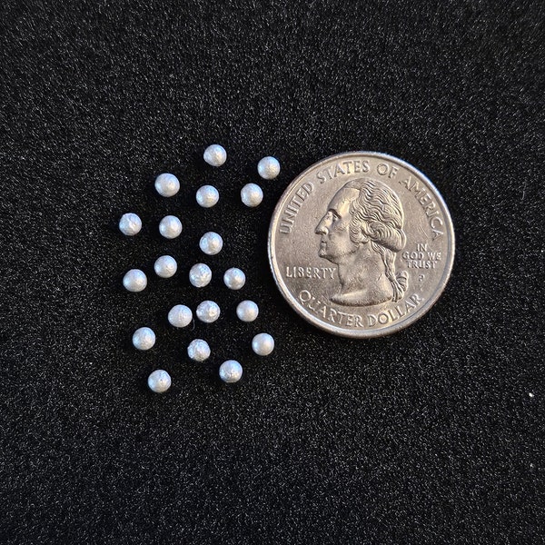 Sterling Silver Granulation Balls With Flat Bottoms for Soldering Accents •Size 75 ~3mm•, 15 Piece Pack