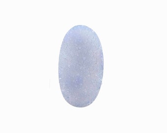 Blue Chacedony Druzy Oval Cabochon 28mm x 16mm