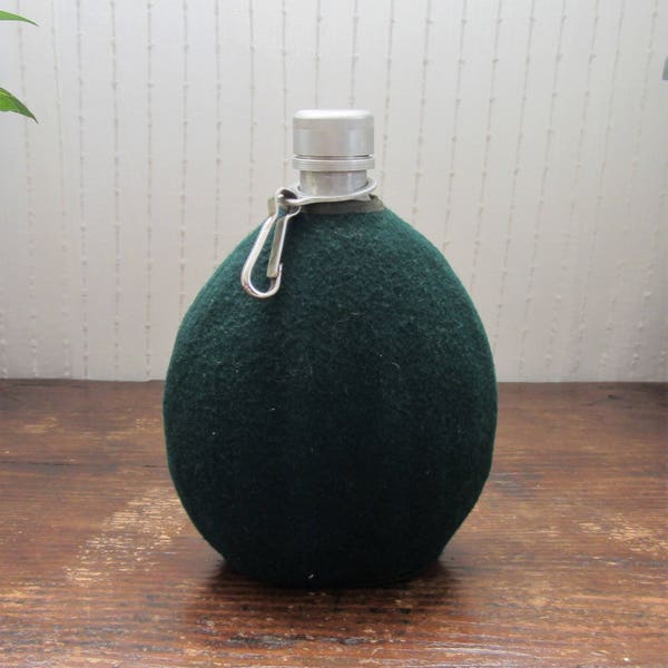 Aluminium flask with wool removable case 60s/70s