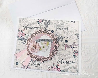 Greeting Card, Congratulations Card & Envelope No.1, Handmade