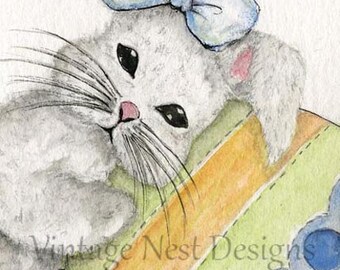 Digital Print, Easter Bunny No.2, Watercolor Painting