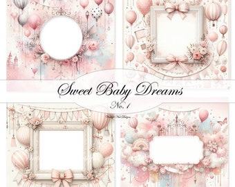 Digital Prints, Sweet Baby Dreams No.1, Digital Illustration