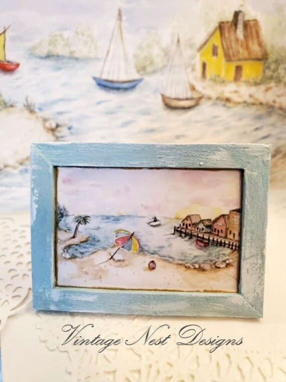 Dollhouse Miniature Beach Scenes No.5:2 Handmade Wooden - Etsy