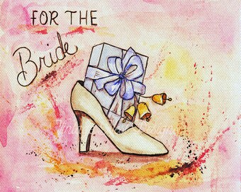 Digital Print, For the Bride No.1, Watercolor Painting